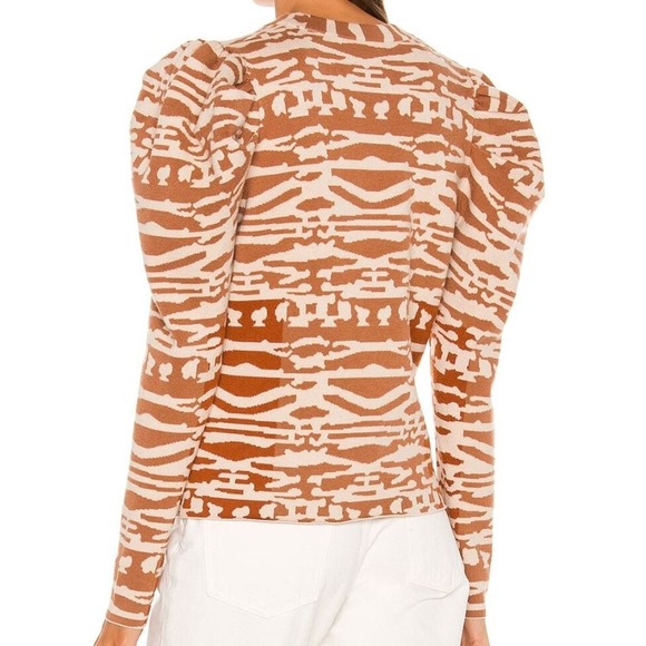 New Ulla Johnson Puff Sleeve Wool Rhea Cardigan Large - Picture 2 of 7